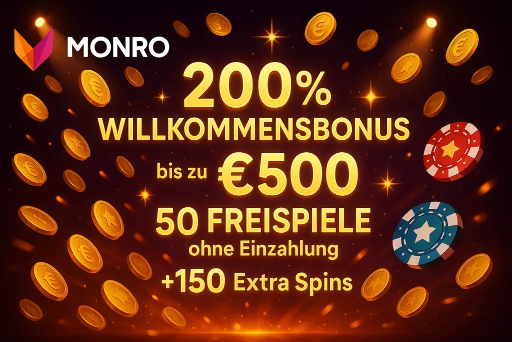 Monro Casino Bonus Angebote und Promotionen