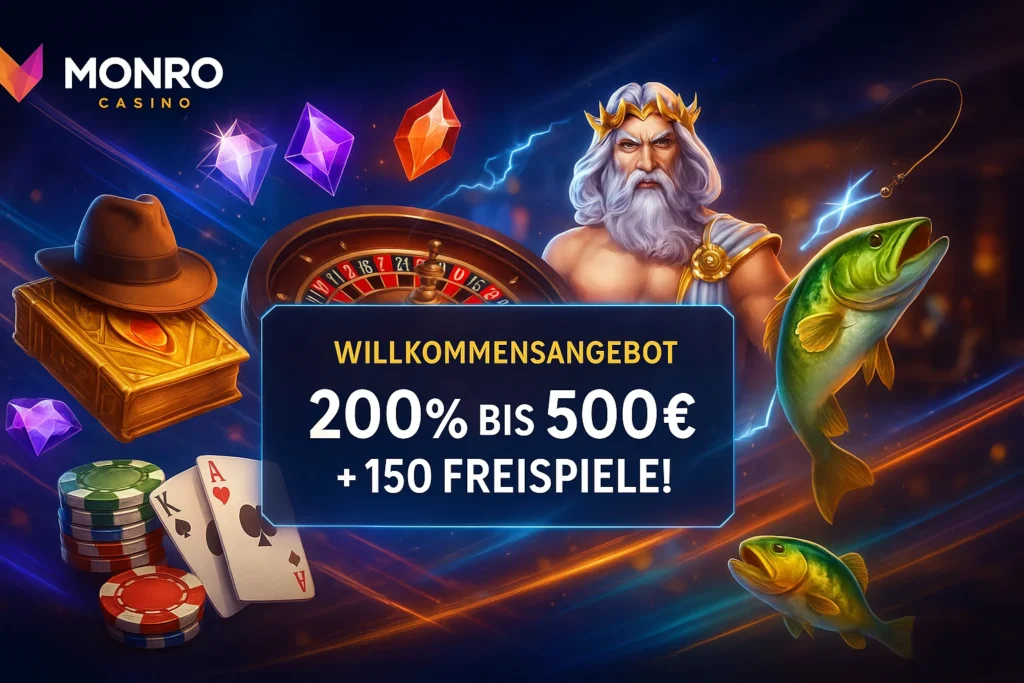 Monro Casino Online Spiele Sammlung und Angebote